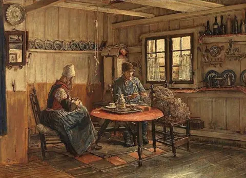 Интерьер в Маркене 1878 г.
