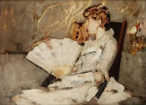 Dama con abanico Ca. 1888