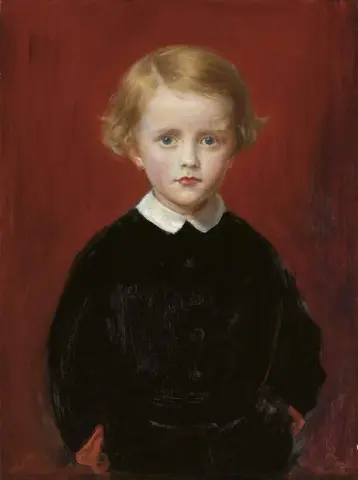 Muotokuva John Wycliffe Taylorista viiden vuoden iässä 1864