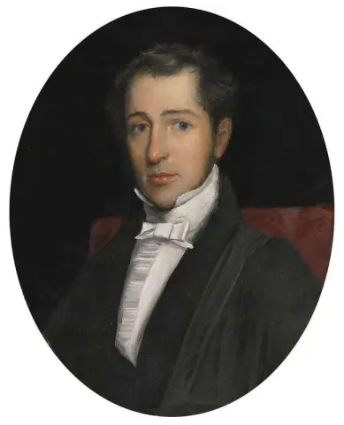 Pastori John Perkinsin muotokuva noin 1845-1850