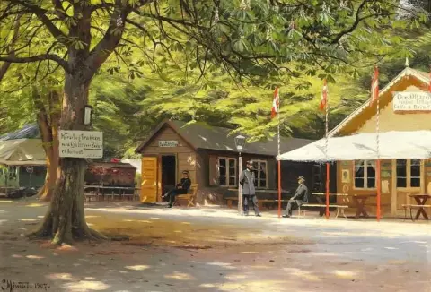 From The Amusement Park Drehavsbakken In Klampenborg North Of Copenhagen 1907