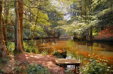 Glimpses Of The Sun In S By Stream 1916