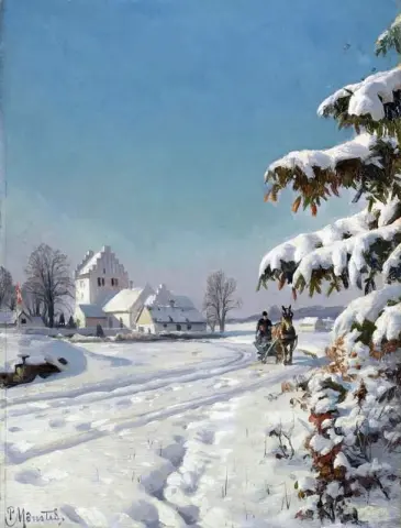 In A Snowy Landcape