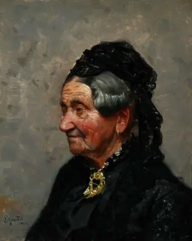 Portrait Of Elderly Woman 1902