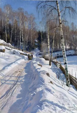 Sleigh Ride On A Sunny Winter Day 1919