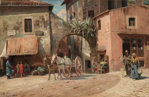 Street Scene From Tivoli 1928