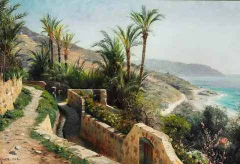 Summer Day Along The Italian Coastline Near Amalfi 1902