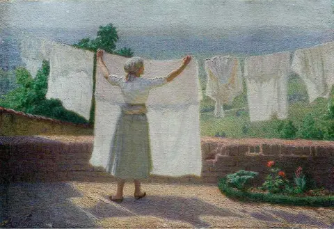 Secar la ropa al sol
