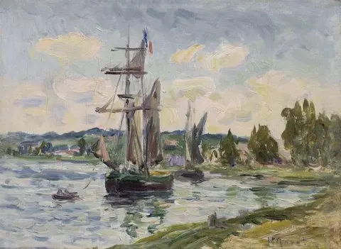 Veneitä satamassa noin 1909
