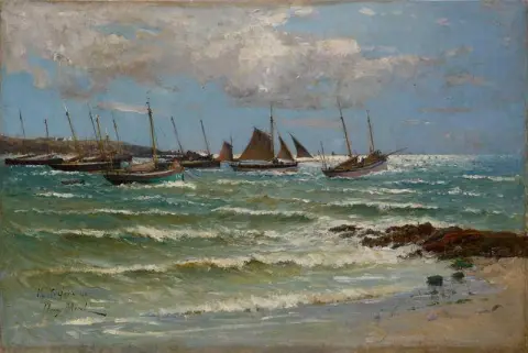Kalastusmatka Le De Groixiin 1887