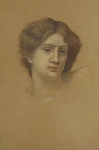 Estudio de cabeza de una mujer