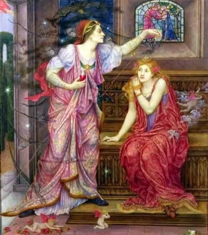La reina Leonor y la bella Rosamunda Ca. 1903