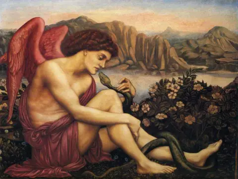 El ángel con la serpiente