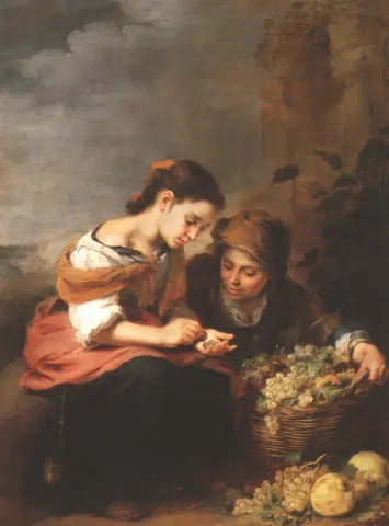 De kleine fruitverkoper De kleine fruitverkoper