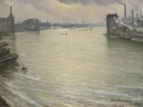 De Theems kijkend naar de Tower Bridge, ca. 1939