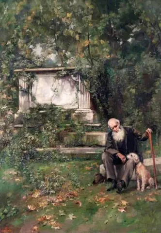 Friedhofsszene 1886-1917