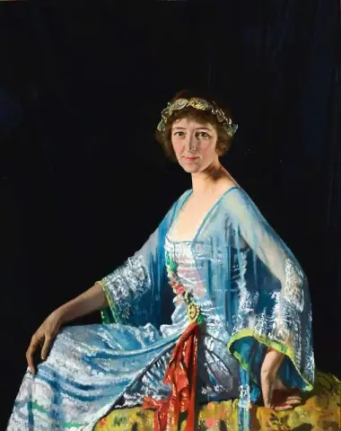 乔治娜夫人爱丽丝鼓的肖像 1920