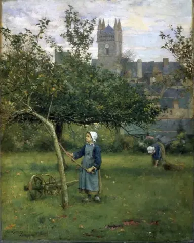 Raccolta delle mele Quimperle 1883