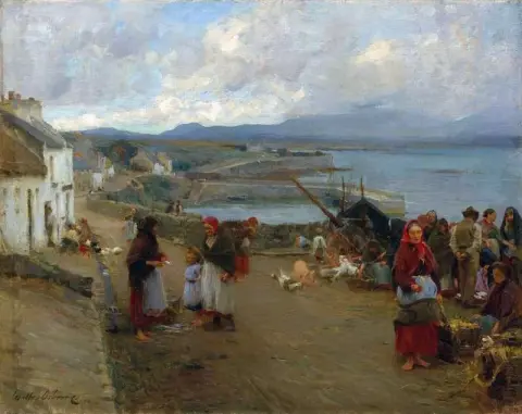 La vita nel Connemara Un giorno di mercato 1898