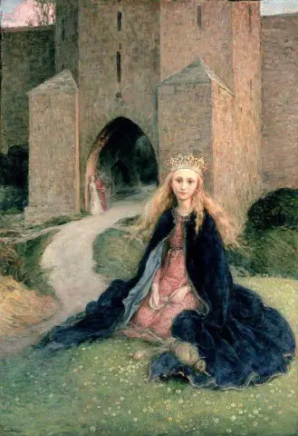 Prinzessin mit einer Spindel 1896