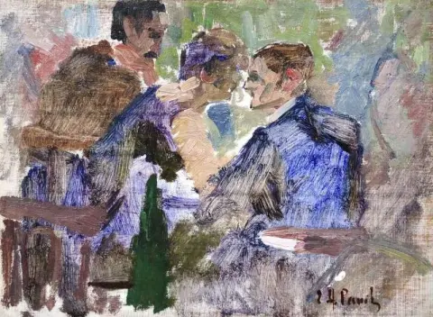 I kafeen ca. 1920
