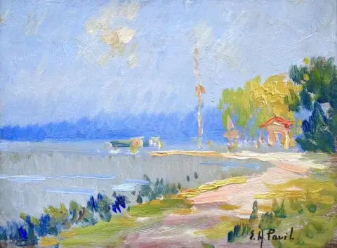 På Seinen ca. 1920