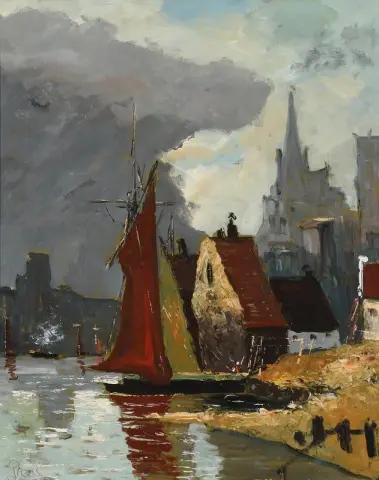 Utsikt fra Rouen i Frankrike