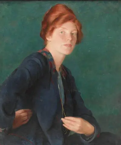 En kvinna med rött hår 1922