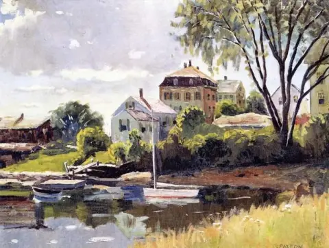 Gaspe Point Från Hamnen