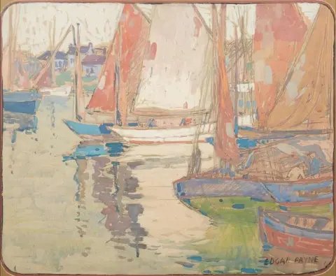 Båtar I En Hamn