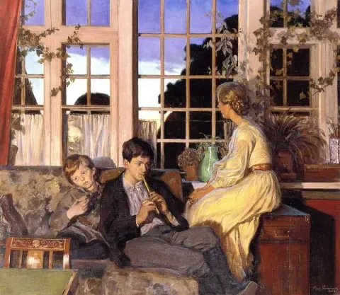 Enjoying The Sunset 1904