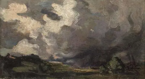 구름이 있는 컴리 풍경 1901