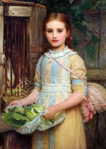 Feeding Time Et portrett av Agnes Phoebe Burra