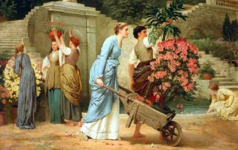 Spelen op het werk ca. 1872