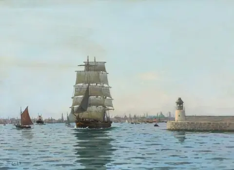 At The Entrance Of Copenhagen Harbor