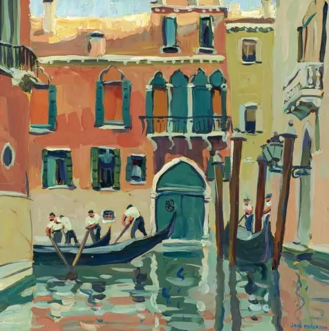 Gamla röda huset Venedig