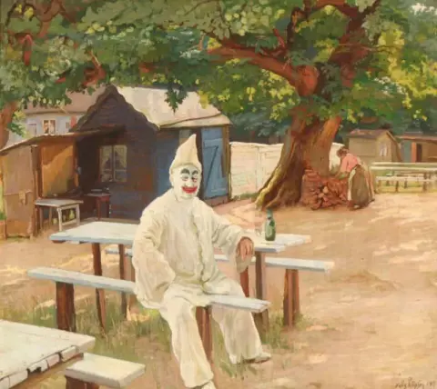 Utsikt från nöjesparken Bakken norr om Köpenhamn 1917