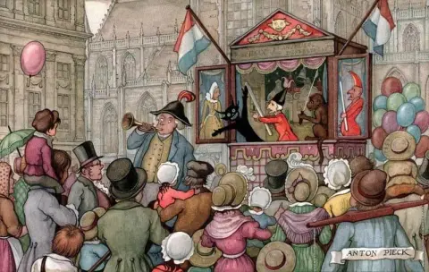 Dockteater På Damtorget I Amsterdam