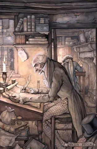 Scrooge På Hans Kontor