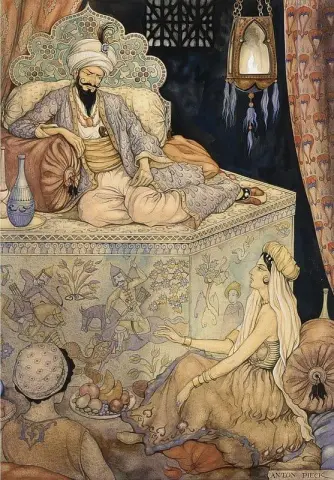 Berättelsen om drottning Scheherazade till kung Shahryar