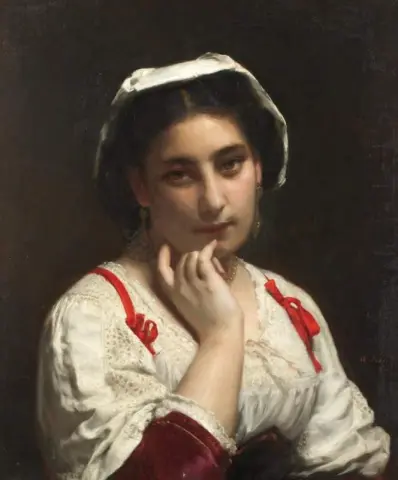 Portrait Of Lady 1870