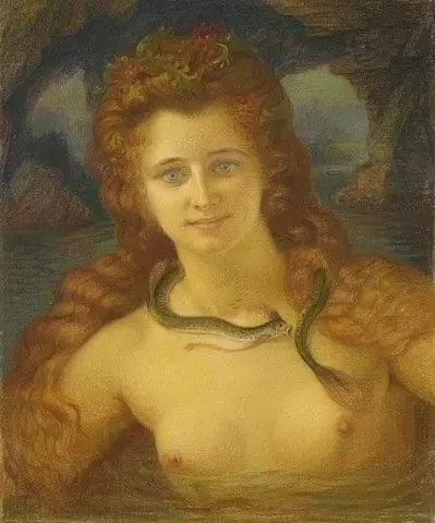 La sirena con la serpiente 1901