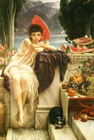 Auf den Tempelstufen 1889