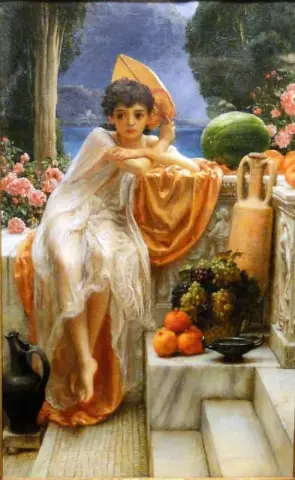 Auf den Tempelstufen 1890