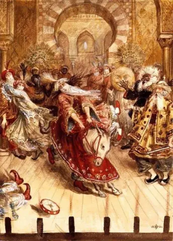 Pantomime im Crystal Palace mit H. Cole und Captain Fowke 1864