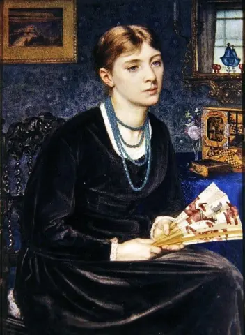 Porträt von Louise A Baldwin 1868