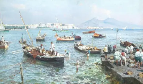나폴리만의 낚시 보트 1