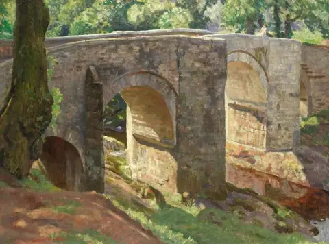 Holne Bridge on the River Dart 1935