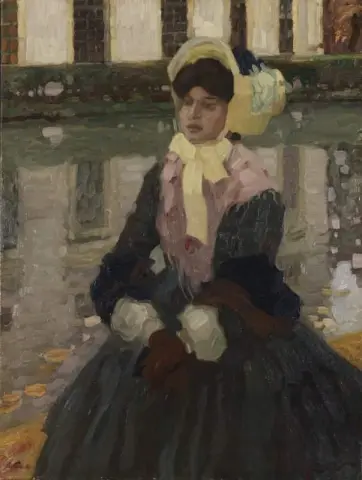 Muotokuva Veronika Kirmaier Im Schleissheimer Garten 1903