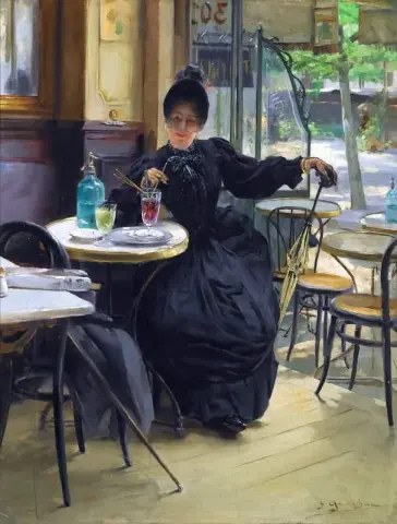 At the coffee shop